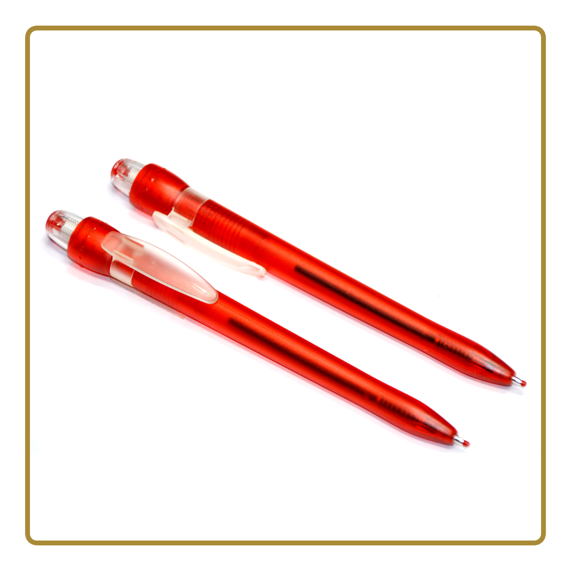 خودکار پلاستیکی شیشه ای قرمز کد 6/DO